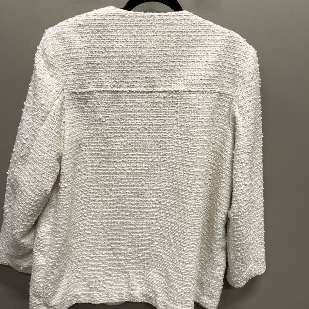 H&M Cream Textured Blazer - Picture 3 of 5